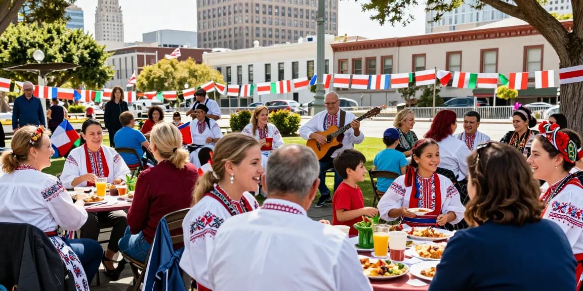 Polish community celebration scene in San Francisco at https://www.sfpol.com/ showcasing cultural heritage and connection.