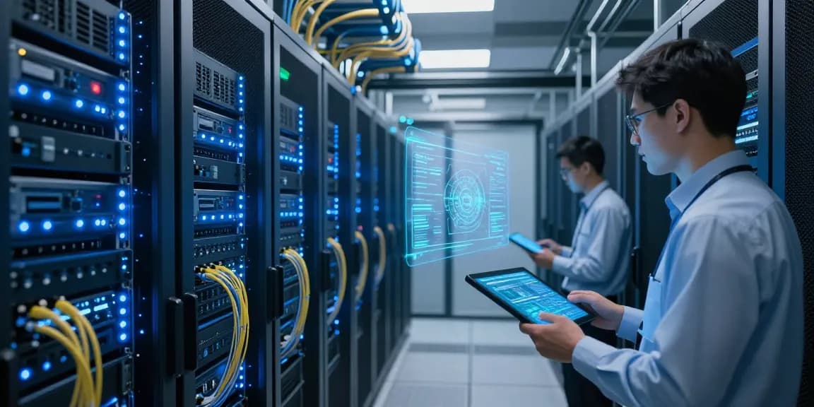 waygrid API management system monitoring in a high-tech data center.