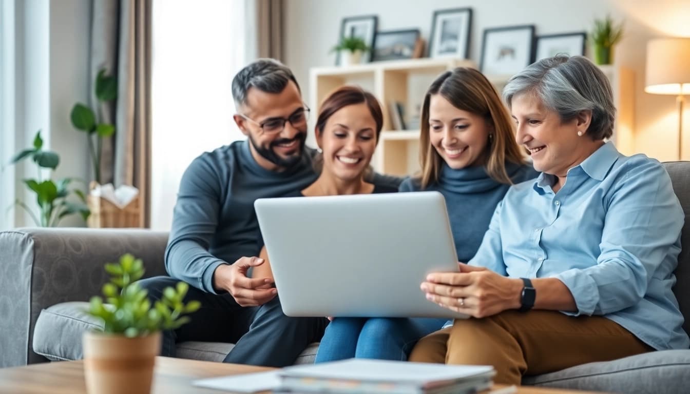 Explore effective auto and home protection plans while discussing options in a cozy setting.