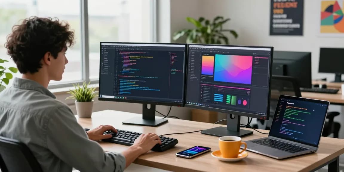Developing innovative software solutions with 纸飞机中文版 in a modern workspace