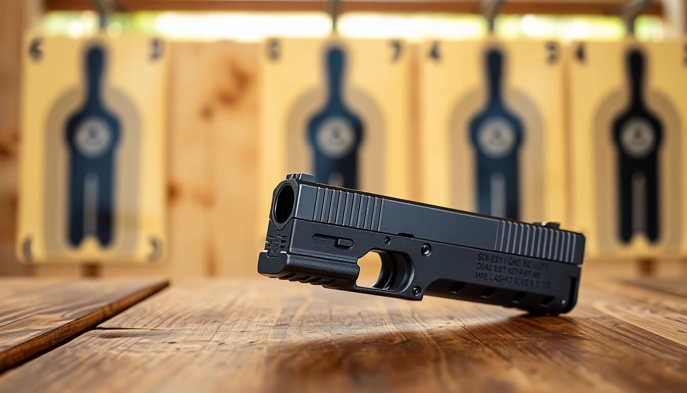 Glock 17 Gen 3 MOS OEM Slide showcasing its design for enhanced shooting performance.
