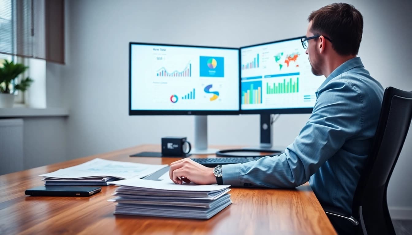 Boost your business with affordable local SEO services showcased by a professional consultant analyzing plans.