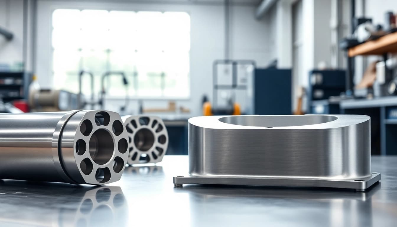 Crafting aluminum prototypes with precision and detail in a professional workshop setting.