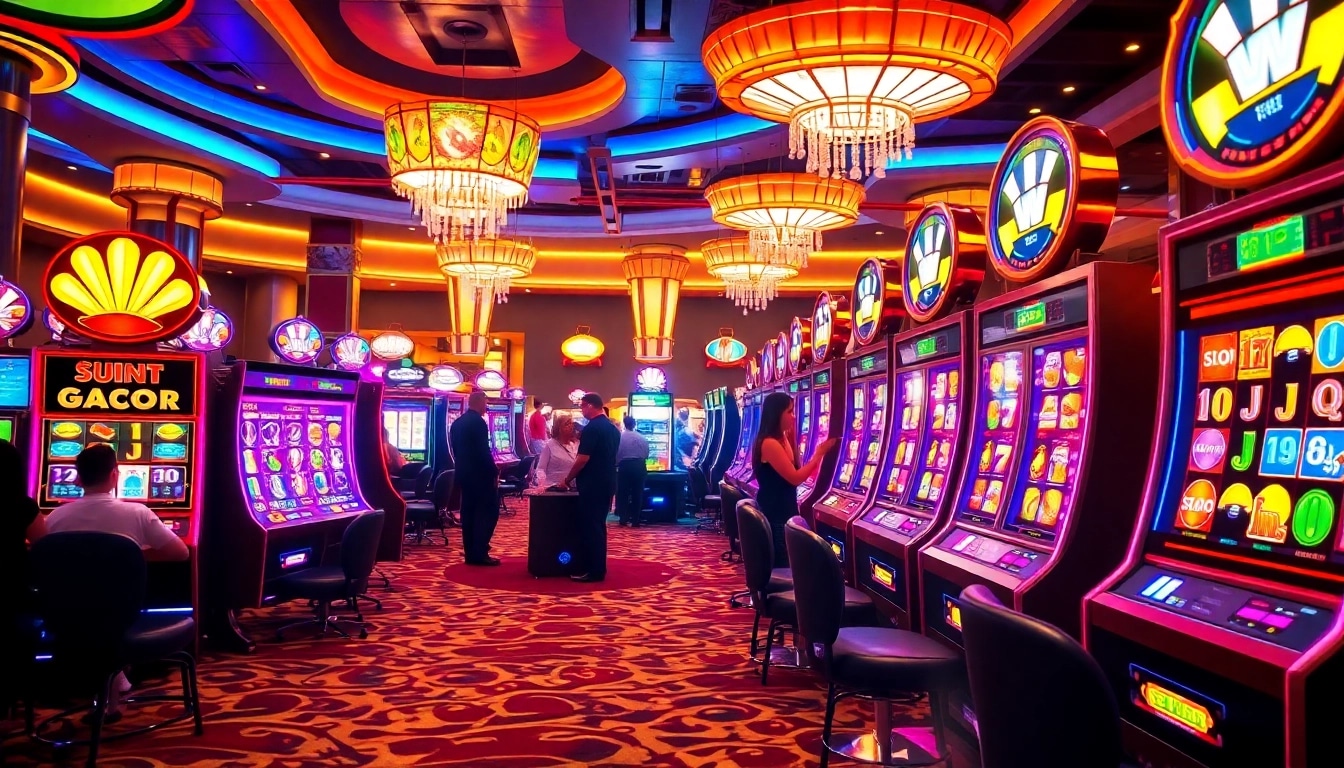 Experience thrilling moments at slot gacor machines with vibrant gameplay and lucky winners.