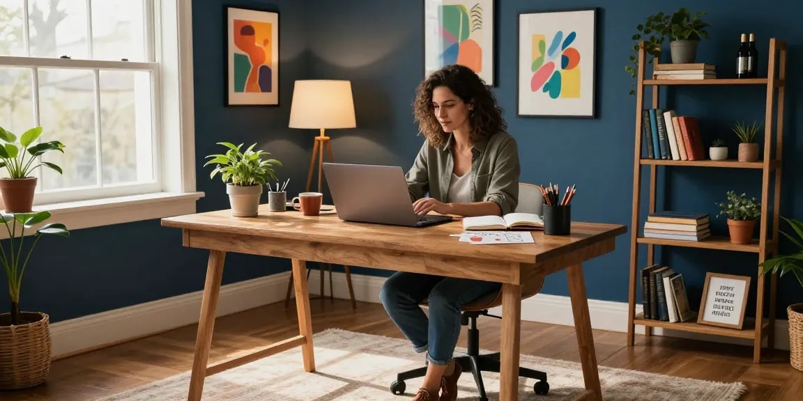 Read more on our blog about creating an inviting home office.