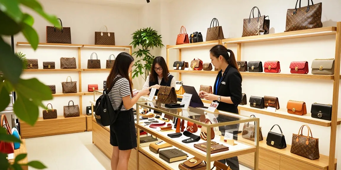 Engaging shopping experience at a 레플리카 사이트 featuring premium products and attentive service.