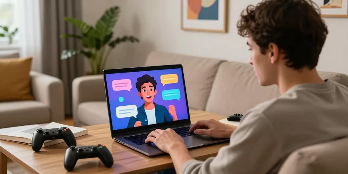 Engaging crushon ia chat scene featuring lively virtual conversation and modern comfort.