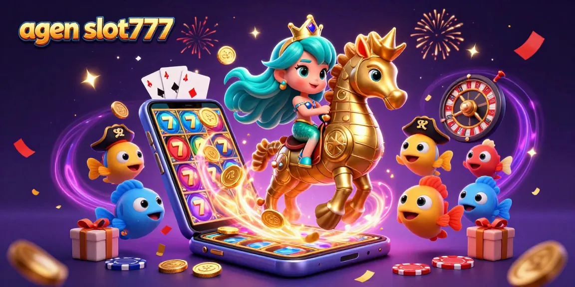 Win big with agen slot777 in an exciting casino adventure featuring a mermaid and slot games