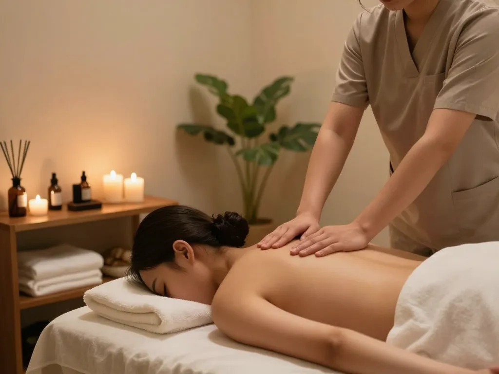 Relaxing 마포스웨디시 massage experience in a tranquil wellness spa setting.