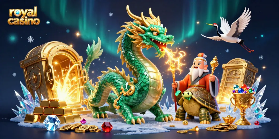 Experience thrilling gameplay at Royal Casino with festive magical elements and vibrant graphics.