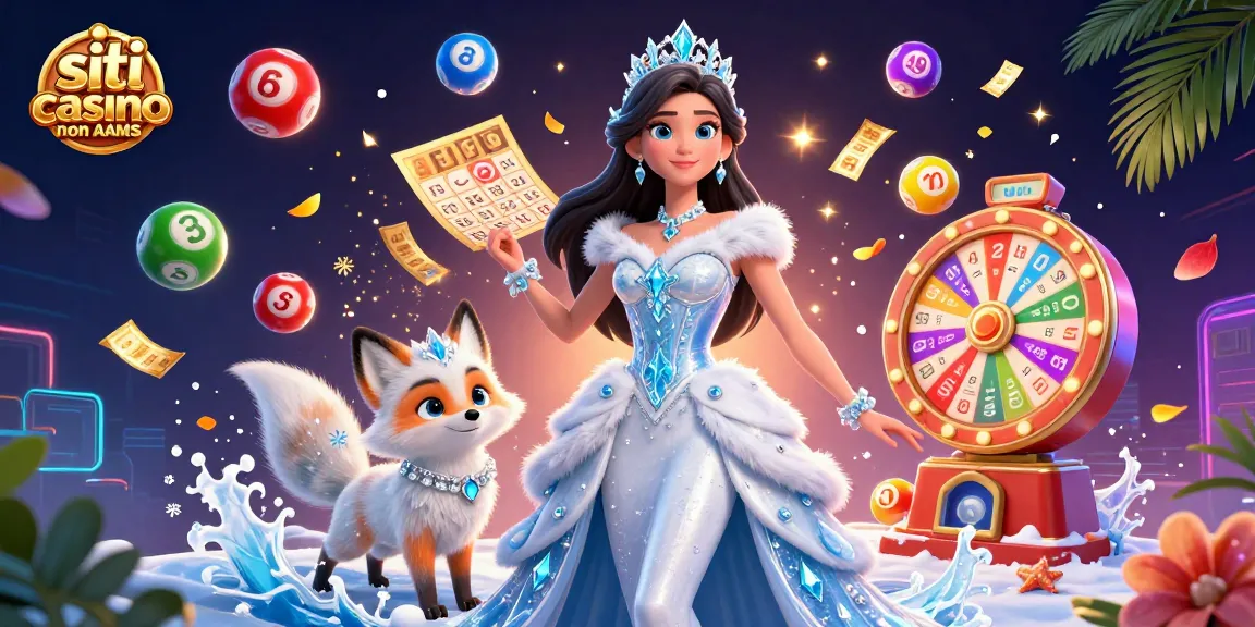 Vivi un'azione emozionante su siti casino non AAMS con elementi di lotteria colorati e un tema glamour.