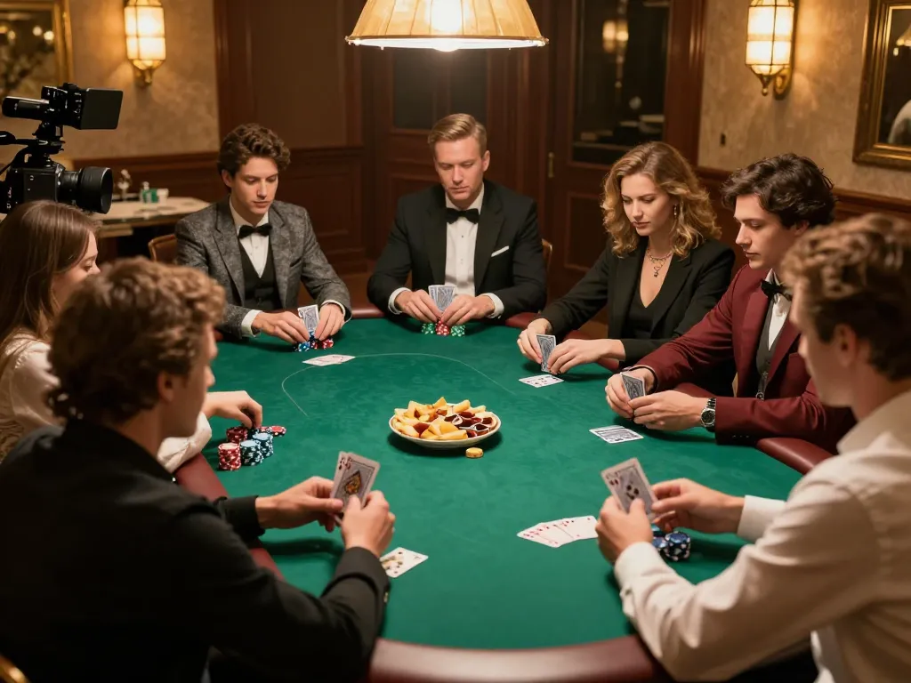 Pemain yang terlibat dalam permainan poker strategis di meja pribadi, menampilkan permainan paris888.