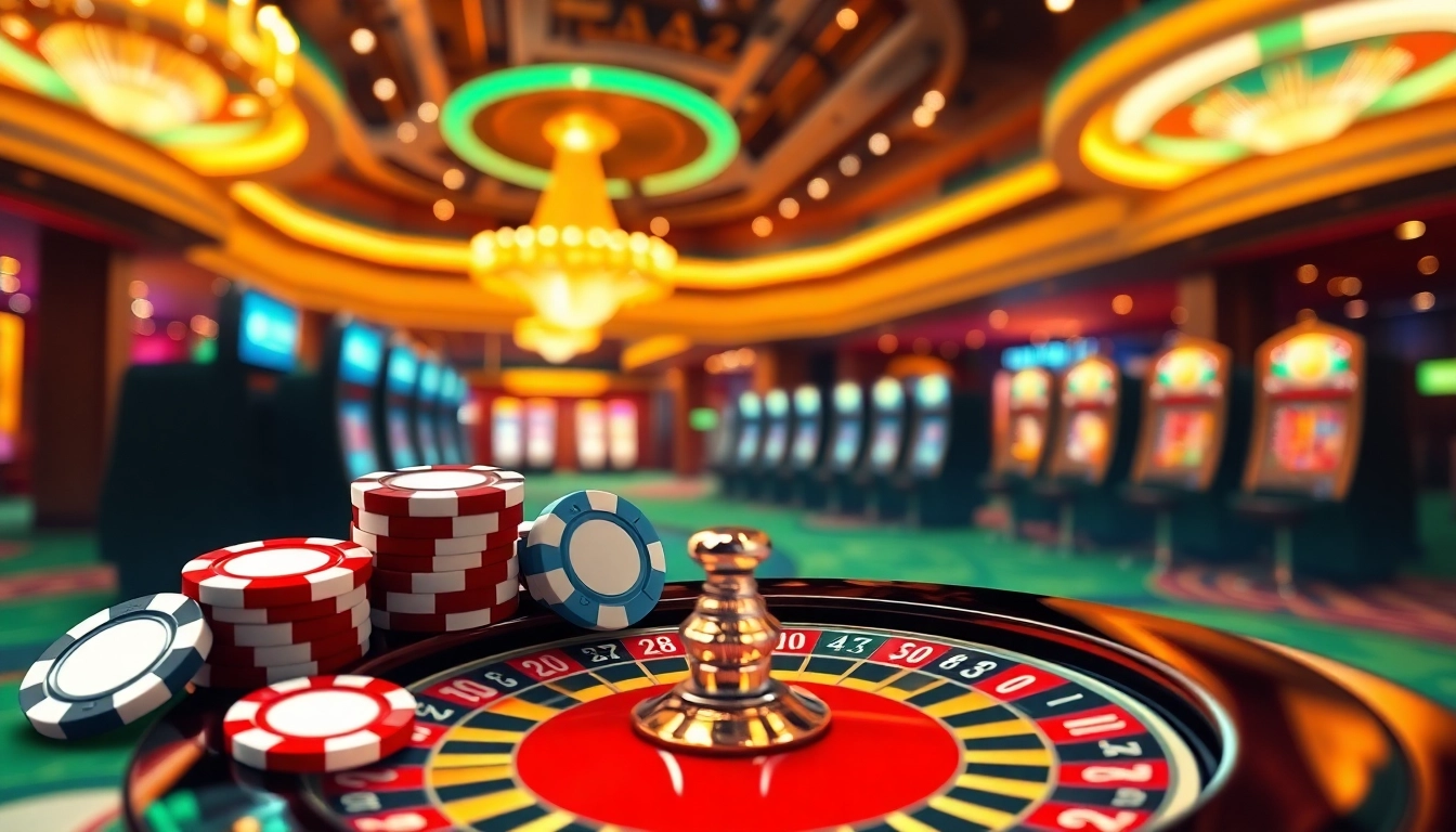Best payout online casino Uk with vibrant casino elements creating excitement and engagement.