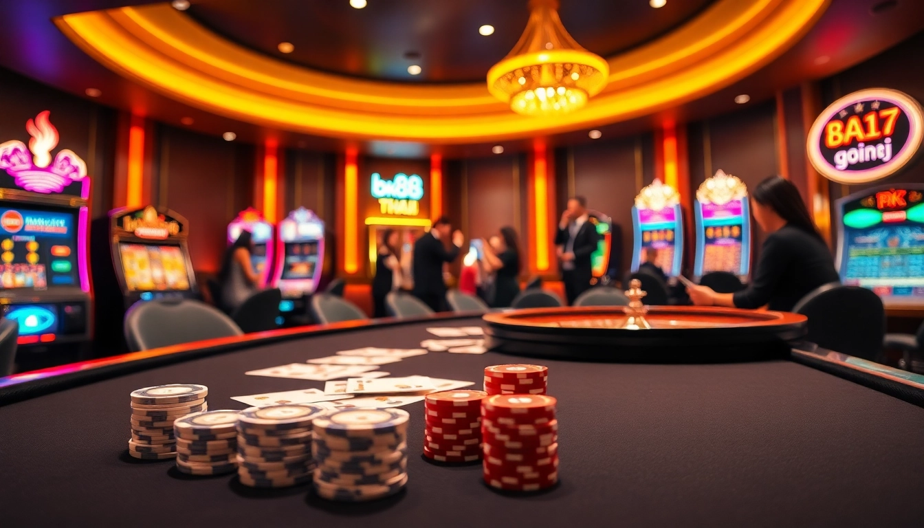 Experience the excitement of gambling at bk8thai with vibrant casino games and engaging players.