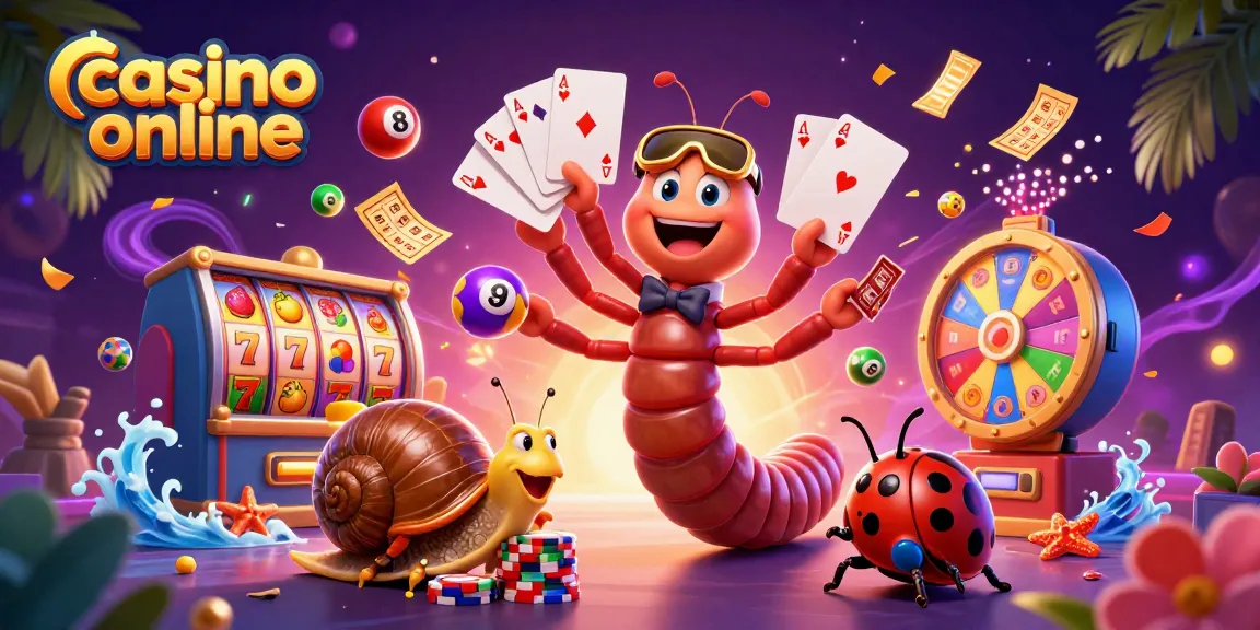 Sloturi online casino online cu dealer 3D și simboluri colorate de jocuri de noroc.
