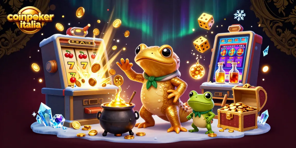 Gioca a CoinPoker Italia con il nostro alchimista e simpatici assistenti in un ambiente pieno di oro e divertimento.