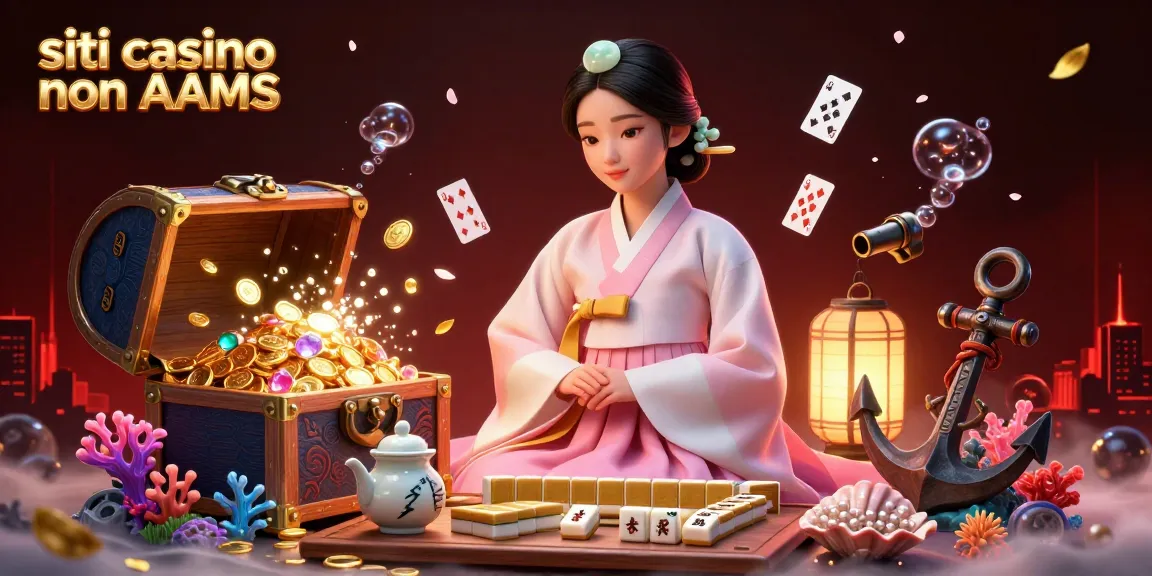 Scopri l'intrigo nel mondo dei siti casino non AAMS con una serena donna asiatica immersa in dinamici elementi di gioco.