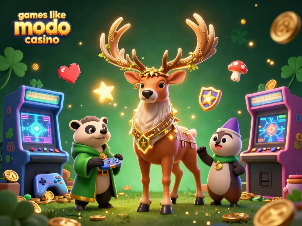 Play exciting games like modo casino with our vibrant 3D carousel of slot machines and dynamic characters.