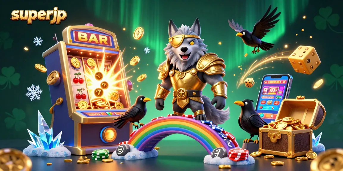 Experience the thrill of superjp with Odin and ravens amid a jackpot explosion of coins.