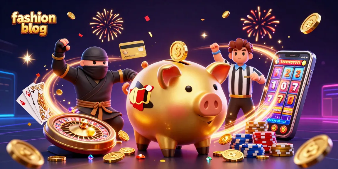 Engage in fun casino action on this fashion blog-themed illustration featuring vibrant characters.