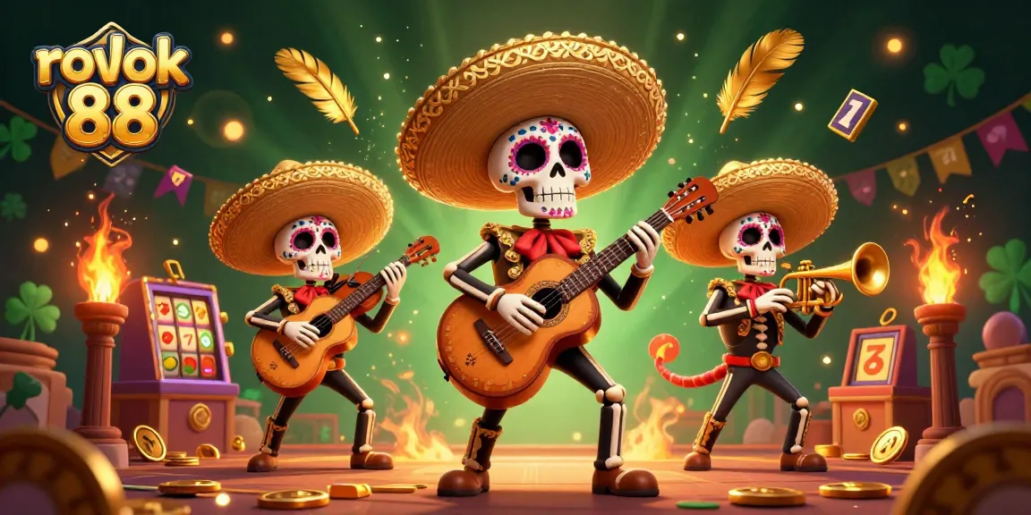 Experience the excitement of rokok 88 with vibrant slots and a lively mariachi scene.