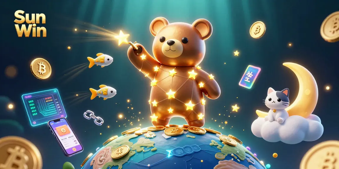 Experience thrilling gaming at Sun Win with vibrant casino-themed 3D graphics.