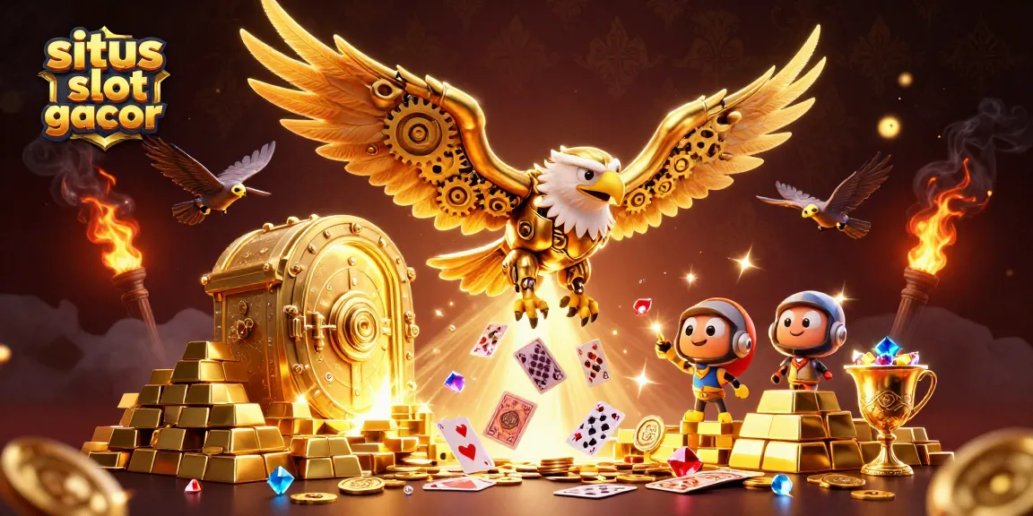 Experience the thrill of situs slot gacor with golden treasures and holographic cards.