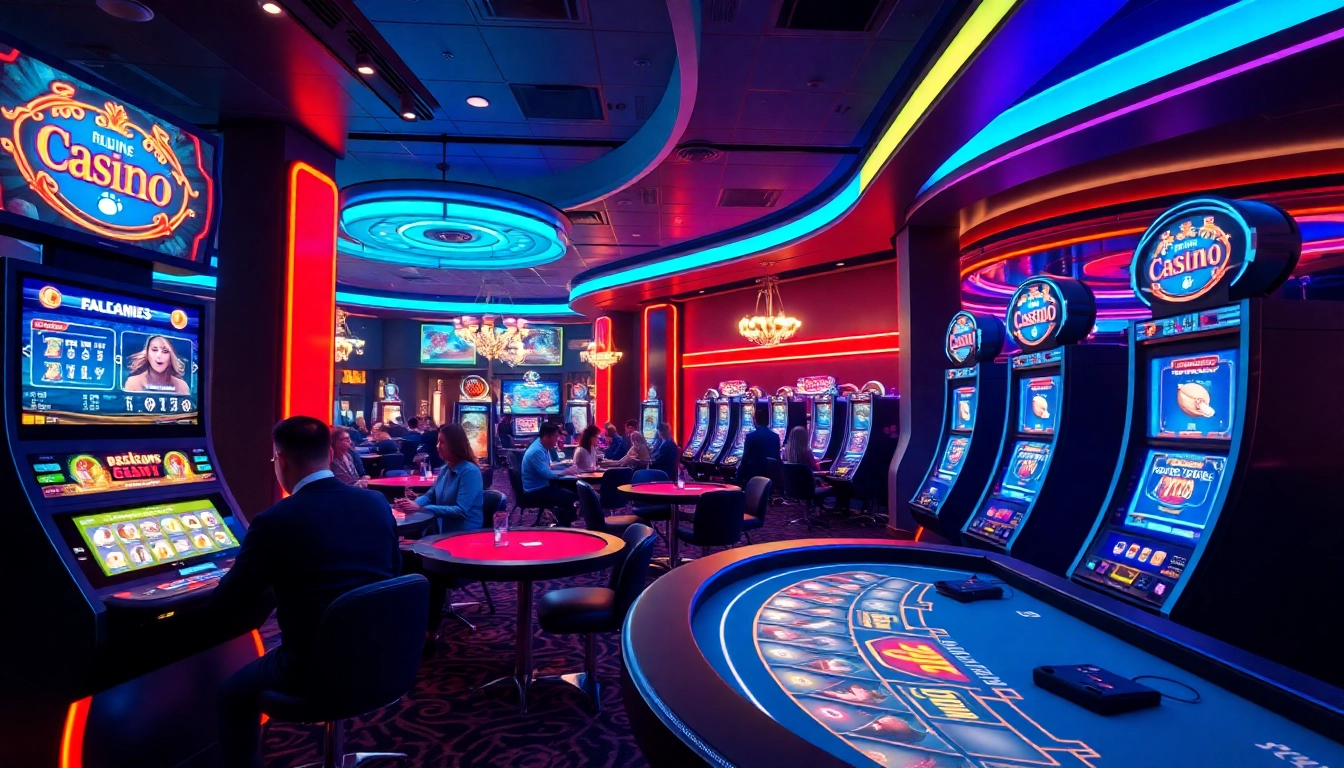 Engaging online casino experience at fly88.com with vibrant games and players enjoying baccarat and blackjack.