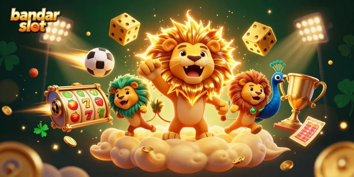 Menangkan permainan dengan bandar slot yang gacor dan simbol keberuntungan dalam ilustrasi 3D yang menarik.