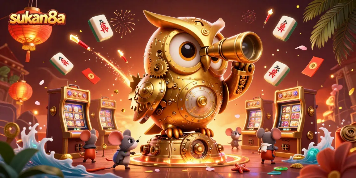 Engage with sukan8a casino experience filled with gold coins, animated characters, and festive elements.