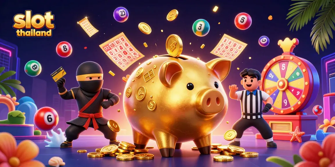 Witness the excitement of slot thailand with a vibrant illustration showcasing dynamic gaming action.