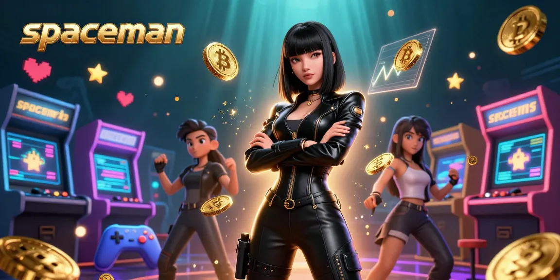 Engage in thrilling casino games with Spaceman-inspired characters and vibrant gaming elements.