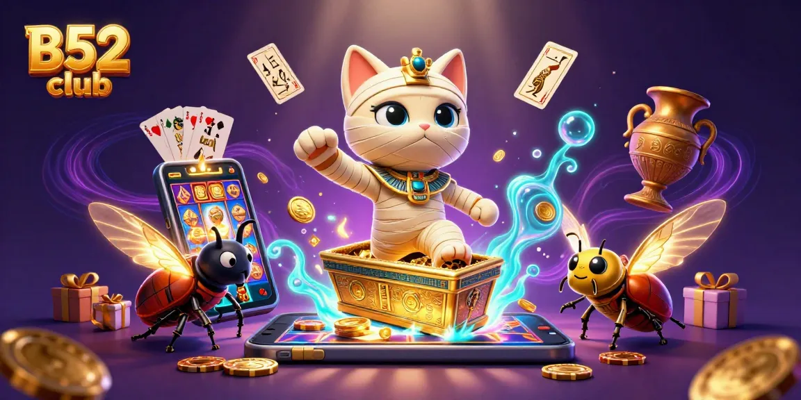 B52 club offers thrilling gameplay with a 3D mummy cat and vivid casino elements for top-notch entertainment.