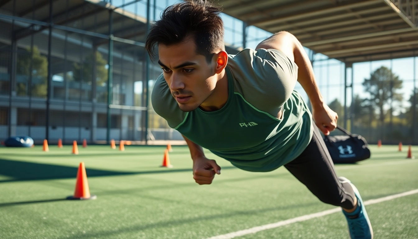 Sportler trainiert mit phantom athletics Ausrüstung im Freien und zeigt beeindruckende Beweglichkeit.