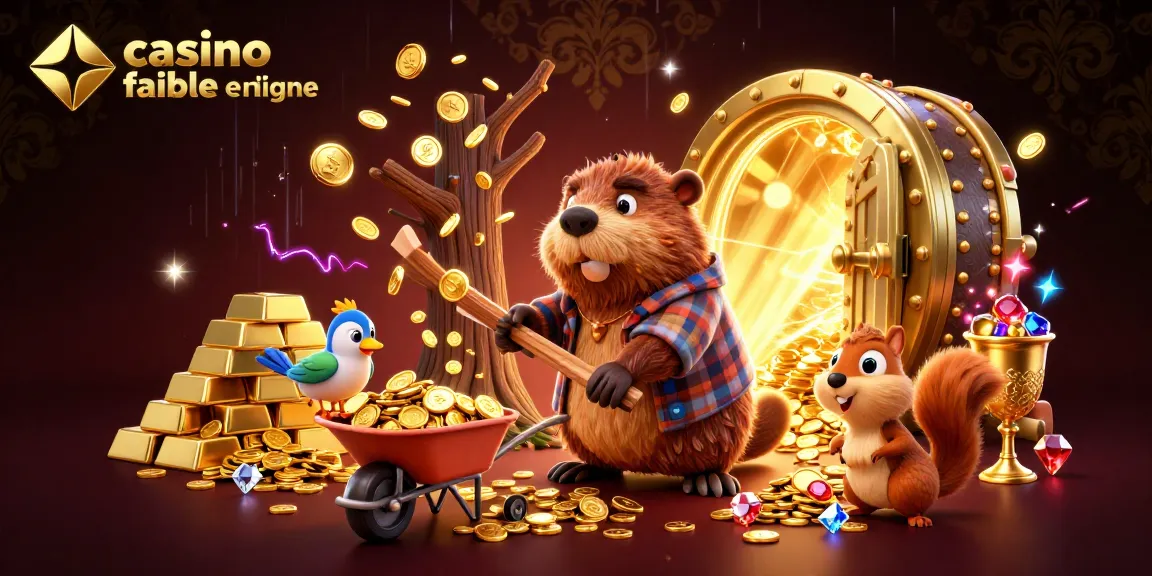 Vivez des gains palpitants au casino fiable en ligne avec des personnages de dessin animé profitant d'une chasse au trésor.