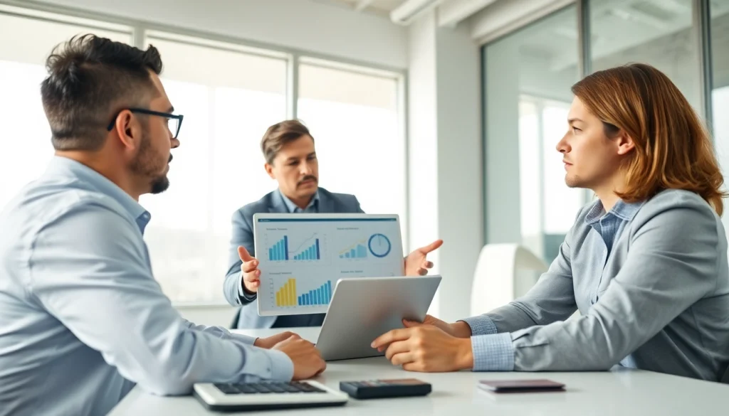 신용카드 현금화 전략을 논의하는 전문 금융 상담사의 이미지