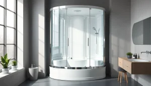 Genießen Sie die elegante sonni Duschkabine in einem modernen Badezimmer-Design mit stilvollen Details.