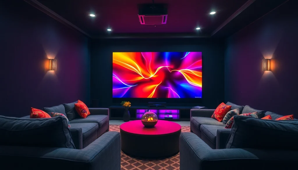Experience immersive entertainment with iron iptv in a stylish media room setup.