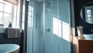 Verleihen Sie Ihrem Badezimmer mit der sonni Duschkabine einen Hauch von Eleganz und Funktionalität.