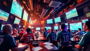 Experience the best sports betting sites Mexico in an energetic sports bar atmosphere filled with excitement.