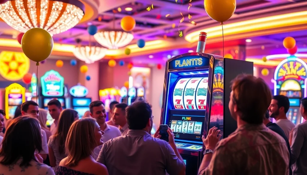 Menangkan progresif dari permainan plink slot yang mendebarkan di kasino.