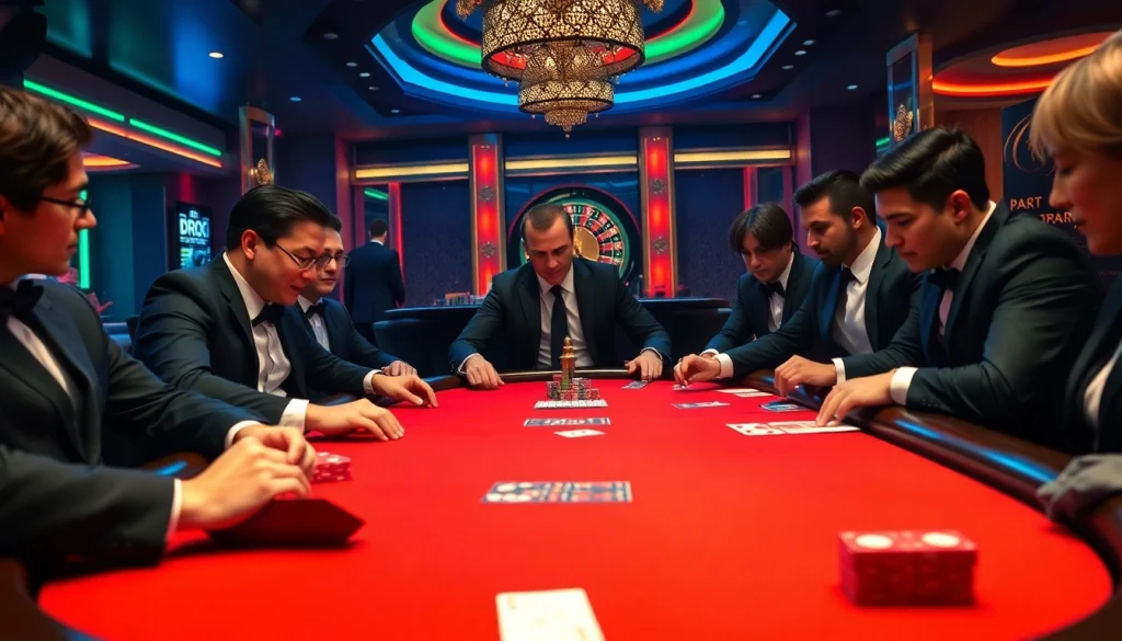 PBN post strategy featured in a vibrant casino atmosphere with poker players and roulette.