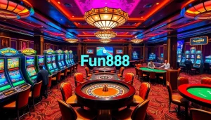 Experience the excitement of Fun88 link with vibrant casino games and betting opportunities.