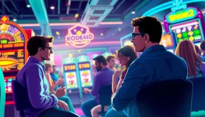 Kode4d slot gaming experience showcasing a vibrant online casino atmosphere