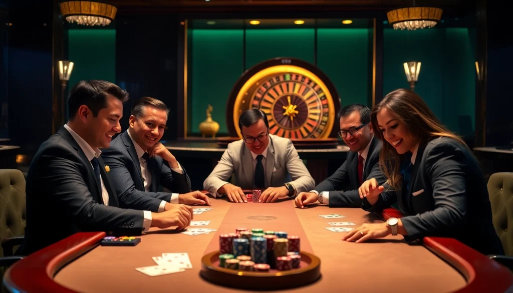 Engage in high-stakes poker action at idnslot, featuring vibrant chips and professional players.