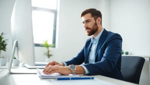 Complete the eta application uk with confidence in a bright, professional workspace.