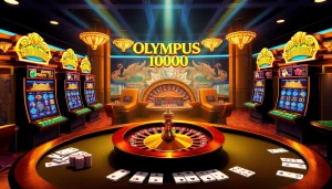 Putar untuk menang dengan permainan slot Olympus 1000 yang menampilkan visual kasino yang hidup berwarna-warni dan mitologi Yunani.