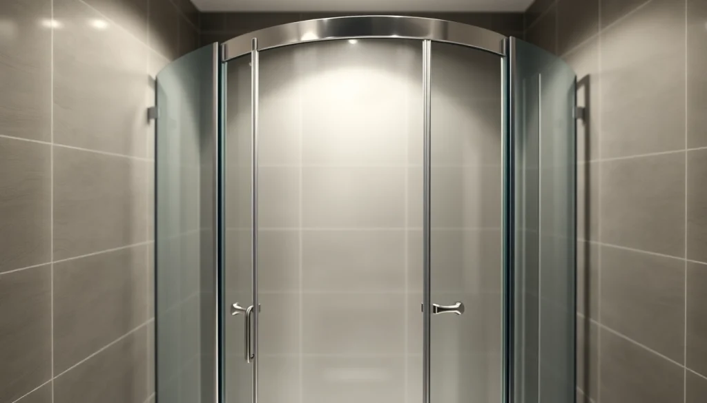 Duschkabine 100x100 mit modernen Designs und elegantem Finish in einem Badezimmer.