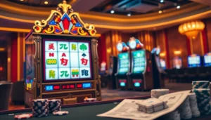 Experience the excitement of slot demo mahjong in a luxurious casino setting.