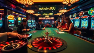 Experience the thrill at nhà cái good88 with a vibrant casino table and professional dealers.